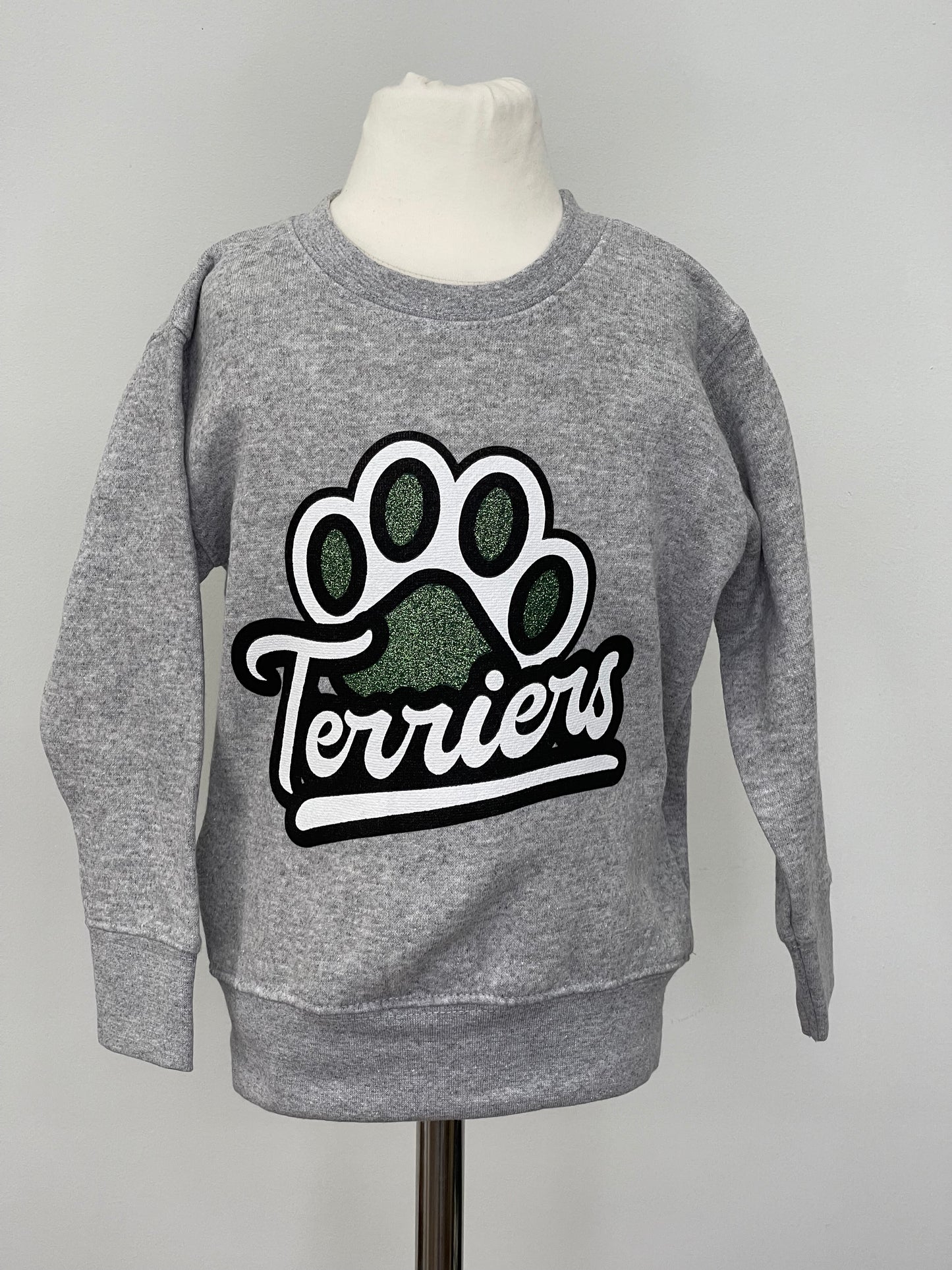Glitter Paw Print Toddler Sweatshirt