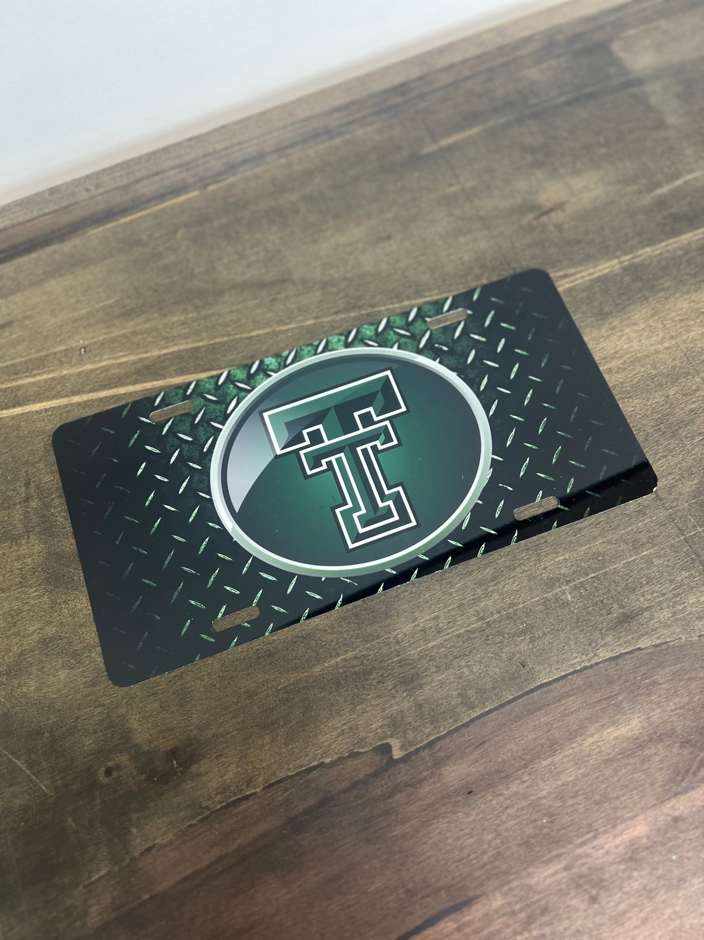 TT Green Diamond Vanity Plate