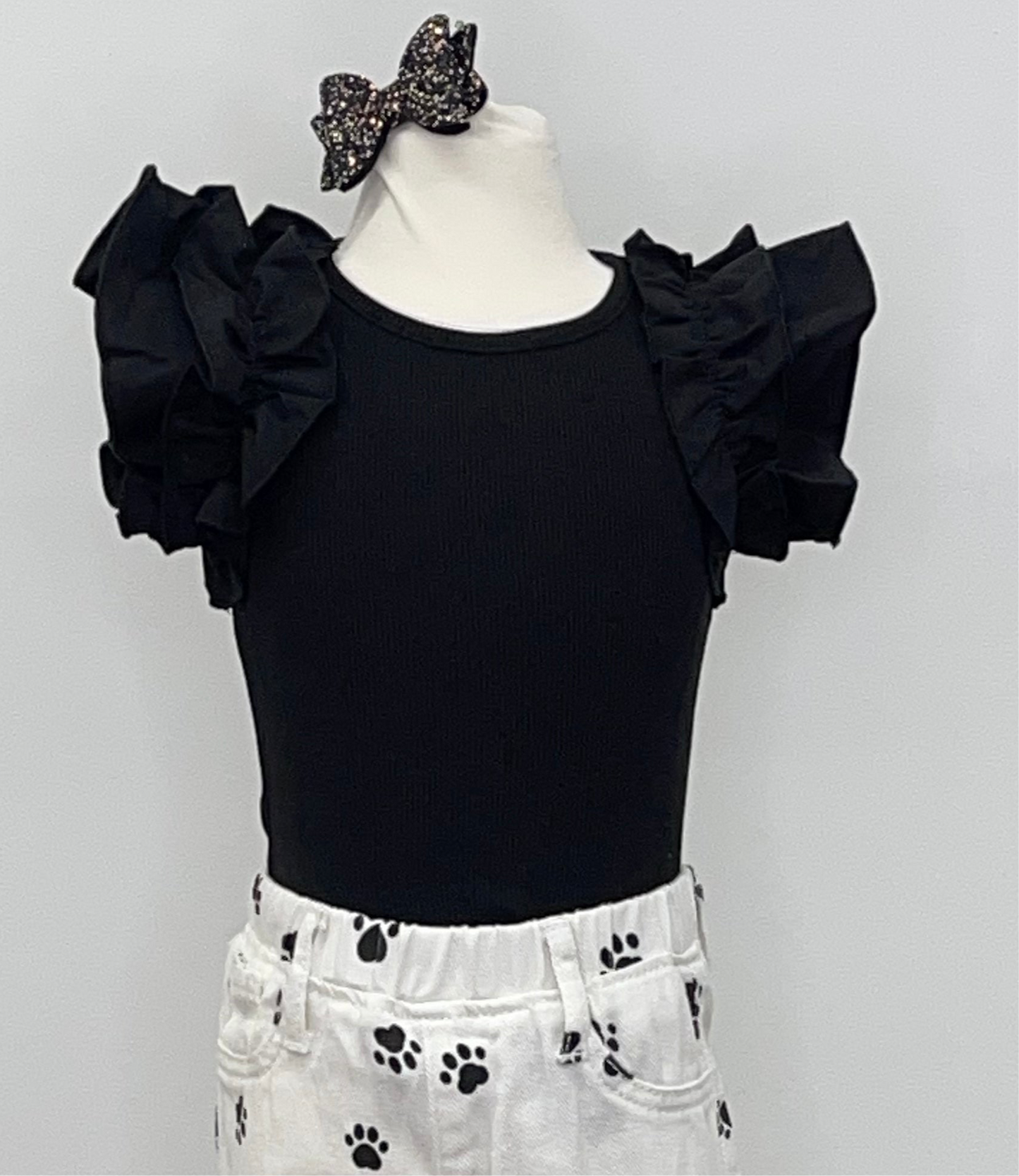 Ruffled Sleeved Onesie