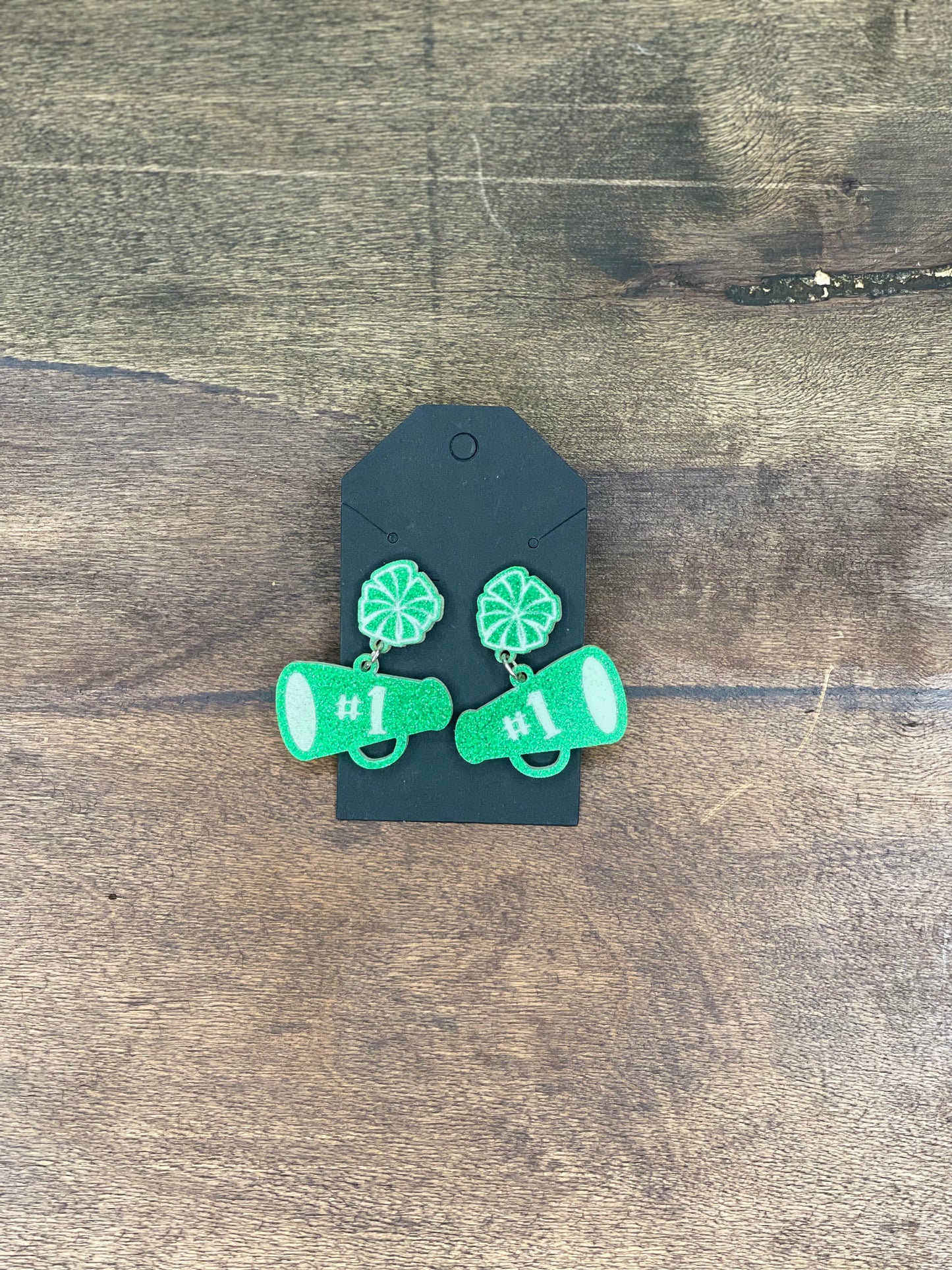 Pom/ Megaphone Earrings