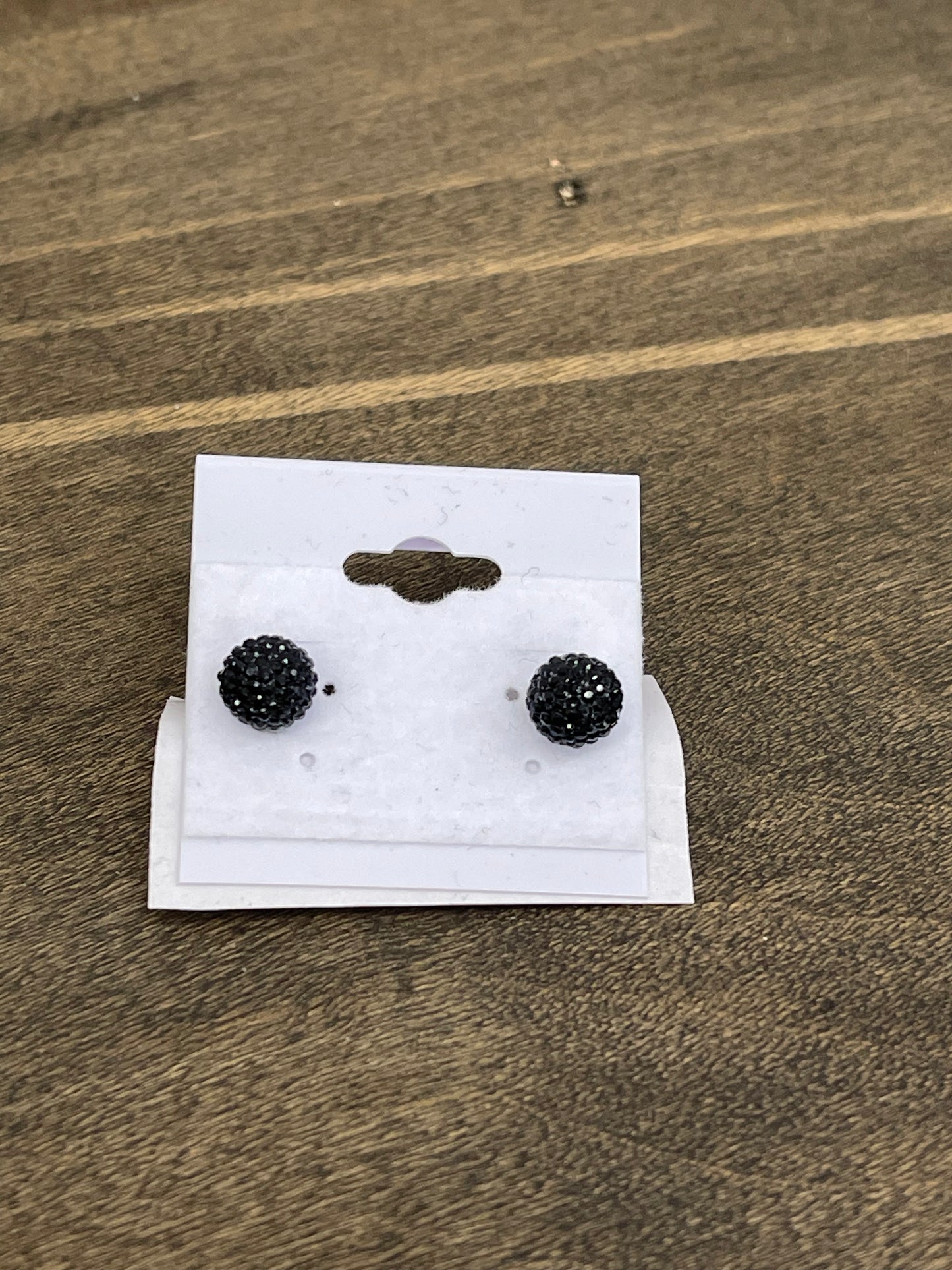 Black Stud Earrings