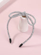 Silver Bow Headband