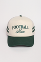 FOOTBALL MOM Embroidered Two Tone Side Stripe Mesh back Cap