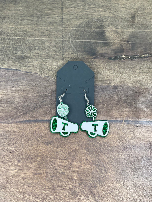 Pom/ Megaphone Earrings