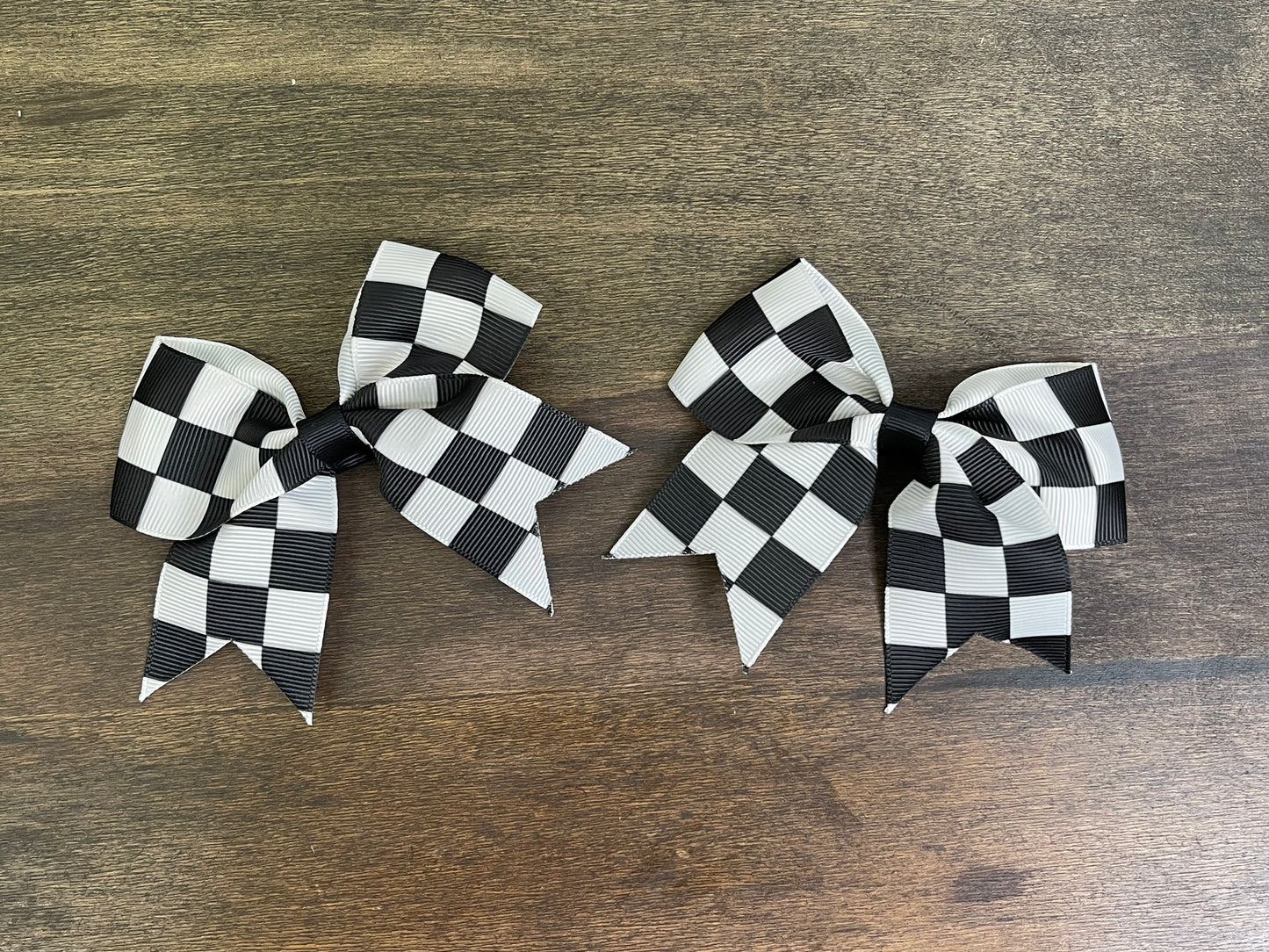 Checkered Hair Bow
