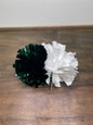 Mini Green & White Poms