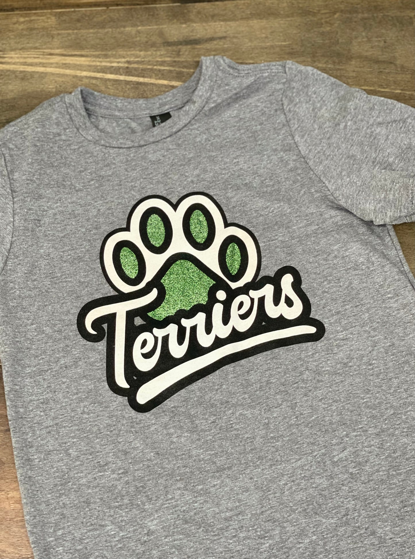 Glitter Paw Print Youth