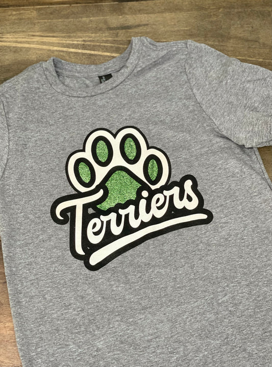 Glitter Paw Print Youth