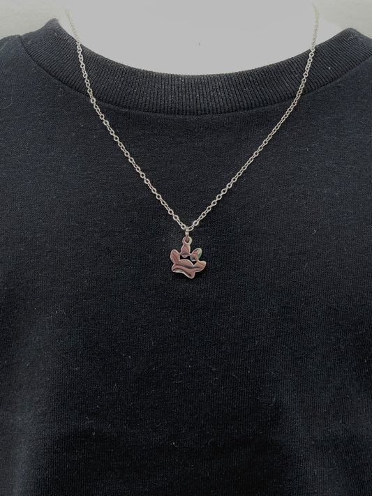 Silver Paw Print Necklace