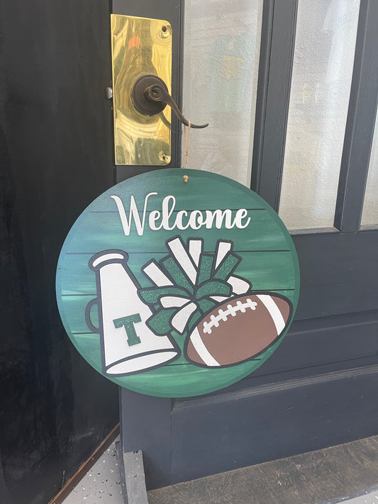 Welcome Megaphone Sign