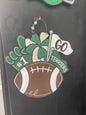 Football with Flags Door Hanger