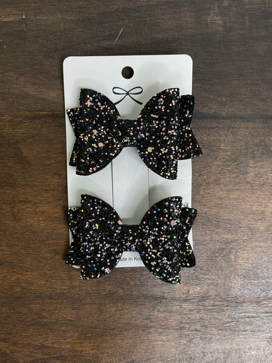 Sequin Bowknot Hair Clips