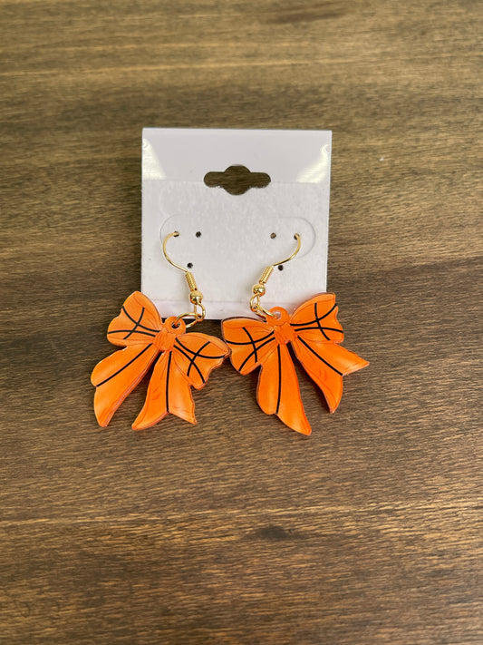 Sports Bow Earrings