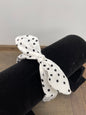 Polka-dot bow headband