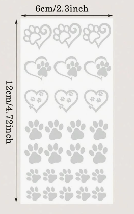 Temp Tattoo Paw Designs