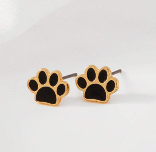 Black and Gold Paws