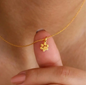 Gold Paw Print Necklace