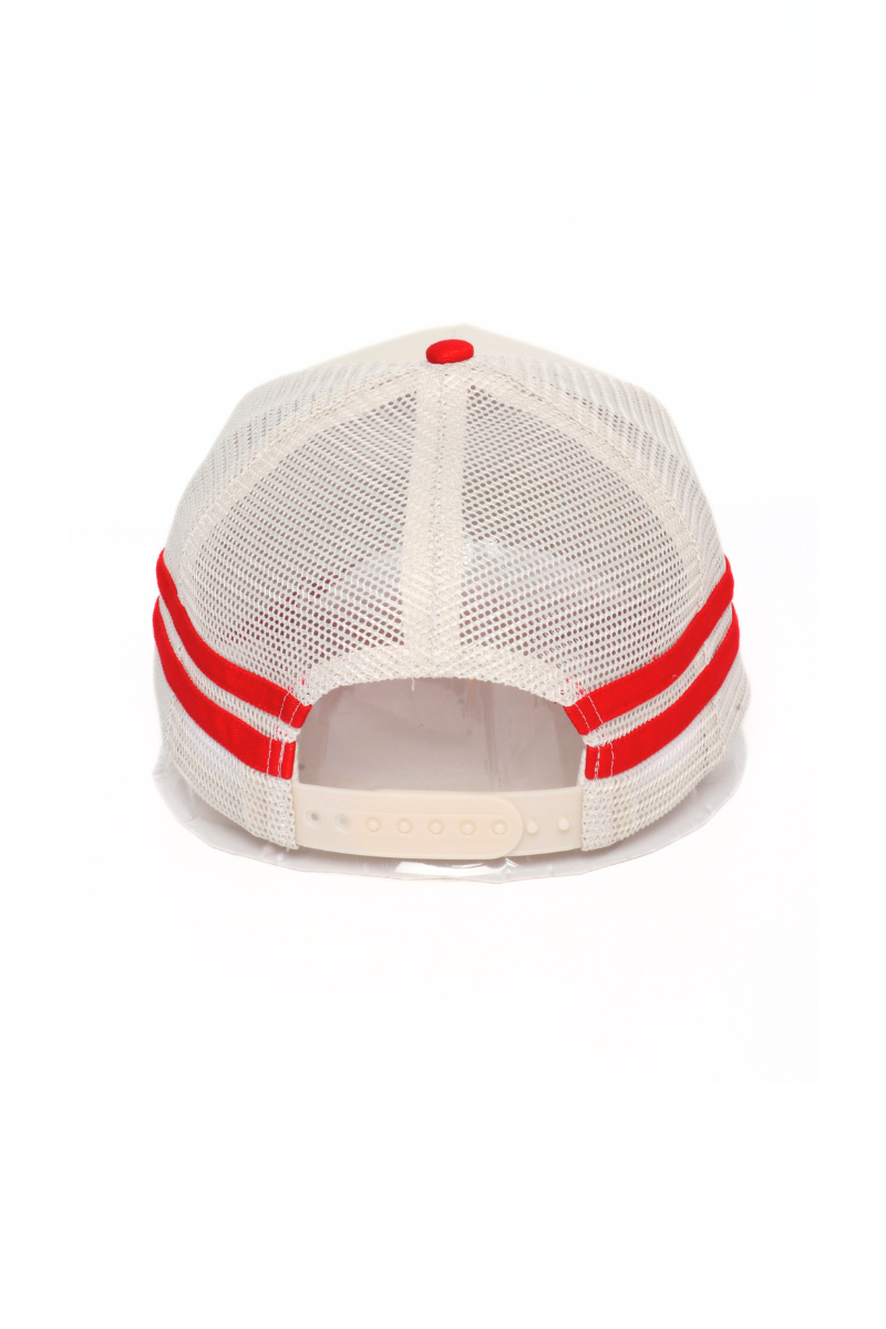 FOOTBALL MOM Embroidered Two Tone Side Stripe Mesh back Cap