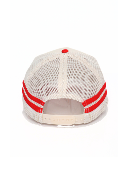 FOOTBALL MOM Embroidered Two Tone Side Stripe Mesh back Cap