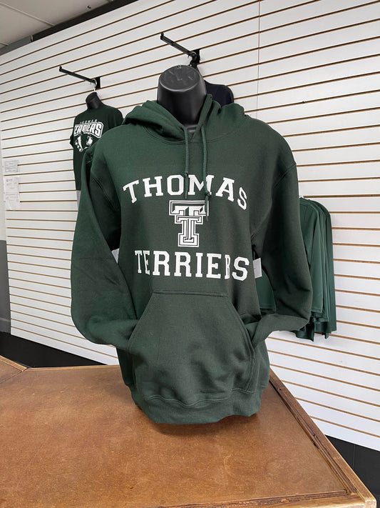 Green Thomas Terrier Hoodie Youth