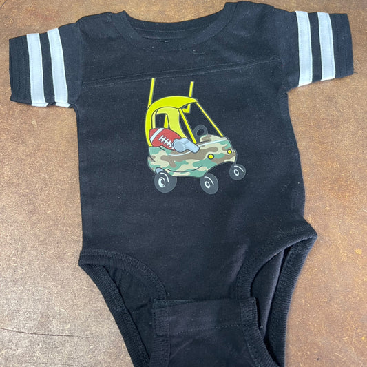 Cozy Coupe Football Onesie