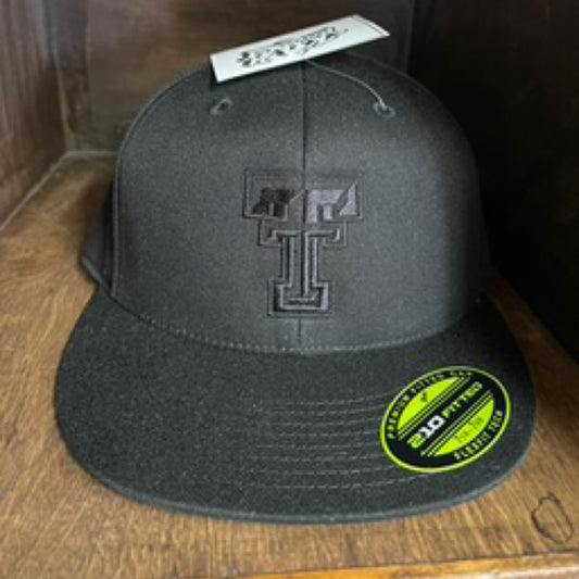 Flat Bill Fitted Black TT